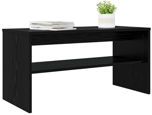 vidaXL TV-Schränk 80 x 35 x 40 cm Schwarz Eichen-Optik Holzwerkstoff