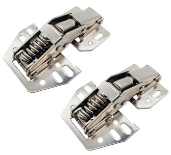 2-12PC Overhead Swing Up Flap Hinge Locker Cupboard Door Stay Kitchen Cabinet Hinges(2pcs)