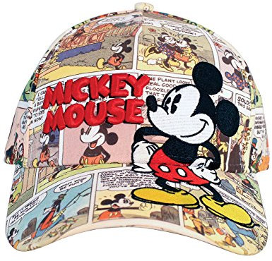 Disney Damen Schwarz und Weiß Baseballkappe, Multi, Einheitsgröße