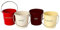 Eddingtons 83035 Ranch Ketchup Mayo BBQ and Mustard Condiment Buckets, Stainless Steel,Multi