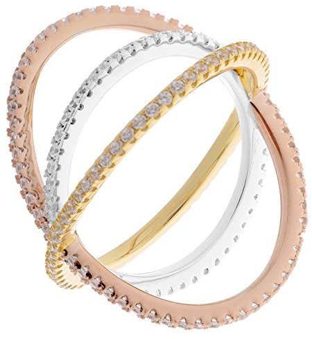 Orphelia Damen-Ringe tricolor Silber 925 zirkonia ZR-7280