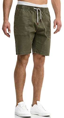 Indicode Herren Stoufville Chino Shorts mit 4 Taschen aus 98% Baumwolle | Modische Herrenshorts für Urlaub und Freizeit mit 4 Taschen, Chinoshorts, Bermudas, leichte Sommerhose, kurze Hose für Männer