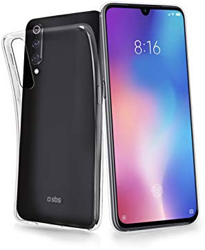 SBS Hülle für Xiaomi Mi 9 - Handyhülle transparent aus weichem TPU, extra dünn - Schutzhülle für Xiaomi Mi 9 - Handy Hülle Case