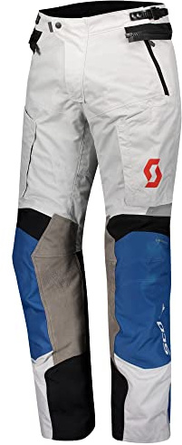 SCOTT Dualraid Dryo Motorrad Textilhose, blau/grau, 2XL