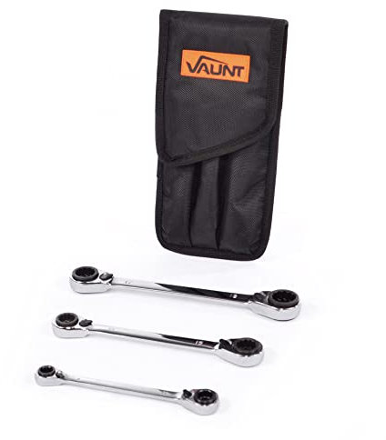 Vaunt 3 Piece Reversible Ratchet Spanner Set