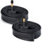 YunSCM Pack de 2 45/62-622 28/29 Pulgadas cámara 28/29x1.75/1.95/2.10/2.25/2.40 AV48mm Valve Compatibles 28/29 Pulgadas Bicicleta cámaras de Aire Engrosamiento