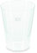 Lot de 120 gobelets réutilisables, pour les fêtes, en polypropylène incassable, transparents, ligne de mesure : 0,2 l, diamètre : 6,8 cm