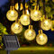Ulanox Solar Lichterkette Aussen 7M 50 LED Lichterkette Solar 8 Modi LED Glühbirnen Lichterkette IP65 Wasserdicht Außen Innen Weihnachten Lichterketten für Zimmer Garten Party Balkon Warmweiß Dekor