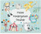 Papierdrachen Hochwertiges Freundebuch für Kinder - Kindergartenfreunde - Türkis - Poesiealbum mit Astronaut, Zirkusmotiven & Dino - für 27 Freunde - buntes kindgerechtes Design