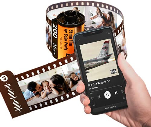 Personalisierte Schlüsselbund, Kamera Filmrolle Schlüsselbund, personalisierte Spotify Foto, Filmrolle Schlüsselbund Multi Foto Schlüsselbund Geschenk zum Geburtstag Weihnachten Mama Papa Freunde