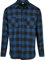 Urban Classics Herren Checked Flanell Shirt Hemd, Blue/Black, S