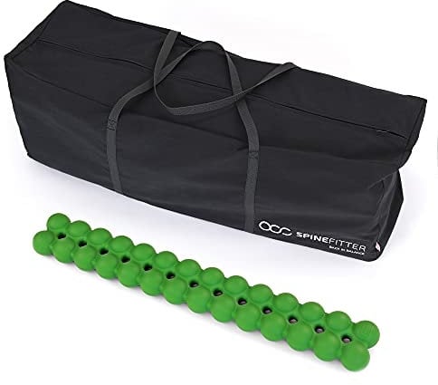 10 x Spinefitter by Sissel green und 1 x Coach Bag, Massagegerät für ihr Wohlbefinden, ideal zu Pilates und Yoga, inkl. Tragetasche zum Verstauen ihres Zubehörs