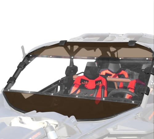 A & UTV PRO Maverick X3 Frontscheibe für 2017–2024 2025 Can Am Maverick X3 Max XRS XDS Turbo RR Fensterzubehör, hartbeschichtete Polycarbonat-Konstruktion, 250 x stärker als Glas