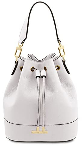 Tuscany Leather TLBag Beuteltasche aus Leder (Weiß)