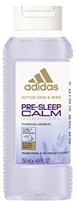 adidas Pre-Sleep Calm Duschgel, mit ätherischem Lavendelöl und beruhigendem Duft, 250 ml