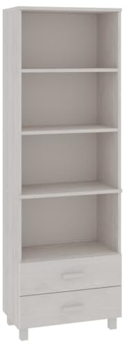 vidaXL Highboard Weiß 60x35x180 cm Massivholz Kiefer
