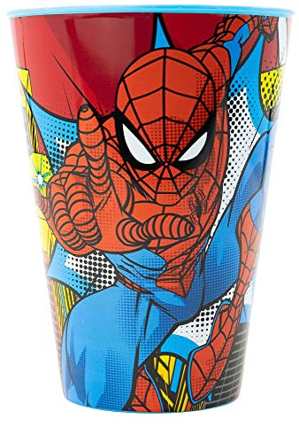 GOBELET RÉUTILISABLE POUR ENFANTS EN PLASTIQUE SANS BPA 430 ML | SPIDERMAN MIDNIGHT FLYER