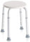 GOVITA - Sedia per doccia, Sgabello da doccia, forma rotonda, regolabile in altezza, SGABELLO BAGNO ROTONDO, Sgabello doccia per anziani, Sedia doccia per disabili, Piedini antiscivolo