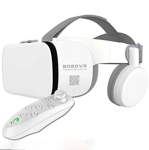 Gafas Realidad Virtual Pantalla Completa Gafas 3D VR con Control Remoto, Gafas Estéreo Originales 3D VR para iPhone 14 13 12 11 Pro Mini X R S MAX Samsung Galaxy Juego Realidad Virtual para Teléfonos