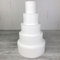 Lealoo Pièce montée en Polystyrène, 50 cm de Haut, Base Ø 30cm à 10cm, 5 étages Wedding Cake Haute densité