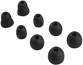 8 PCS Silikon-Ohrstöpsel für beats Flex/Beats X/Beats Pro Kopfhörer Ohrkappen Ohrpolster Ersatz Soft Ear Plug EarBuds Zubehör (schwarz)