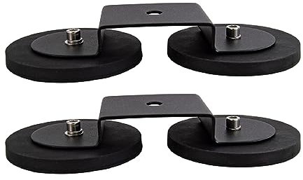 RIGIDON 2 Pcs Magnetische Pkw-Dachhalterung, Universal led arbeitsscheinwerfer lichtleiste halterung, starke magnetische Arbeitslicht-Halterung für Dach Offroad auto SUV ATV LKW KFZ (Halterung B)