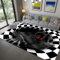 Aoligeinb Optische Täuschung Teppich 3D Teppich Kristall Samtteppiche Moderner Rutschfester Teppich Teppich für Schlafzimmer Wohnzimmer Küche Flur Wohnkultur