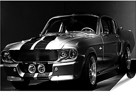 islandburner Prime XXL Bild Poster 1967 Mustang Shelby Gt 500 Premium Bilder Fotodruck