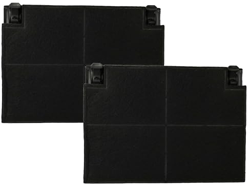 vhbw 2x Aktivkohlefilter kompatibel mit Progress 94249028900 | PDP6010E Dunstabzugshaube - 19,5 x 13,9 x 2,2 cm