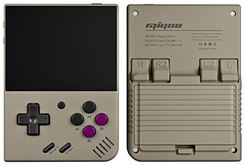 ATHUAH Miyoo Mini Plus Handheld Game Console, 3.5-Inch Retro Arcade Handheld Emulator Console Built-In 5000 Games, Video Gaming Console for Kid Adult, Support Wi-Fi Battle, Open-Source Emulators