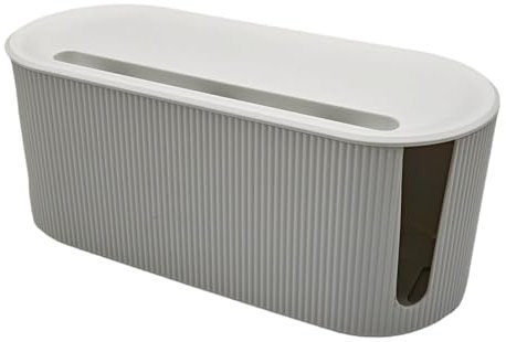 Boite Cache câble, câche multiprise, Boite de Rangement pour câble. Rangement des câbles et multiprise. (Blanc)