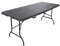 Rebecca Mobili Faltbarer Gartentisch, Buffettisch, Dunkelgrau, Kunststoff Stahl, Klappbar, für Camping Partys, Maximale Belastung 100 kg, 8 Personen - Maße HxBxT: 74 x 180 x 75 cm - Art. RE6967