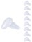 Well-aimed 8 Pairs Replacement Nose Pad for Maui Jim; for Oakley Whisker, WireTap, Half Wire 2.0, Crosshair 2.0, Square Wire 3.0 Sunglasses, Anti-Slip, Push-in Nose Pads, Clear Nose Piece