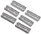 FTsolid 6X 15cm Alu Airlineschiene Zurrschiene mit Bohrungen Ladungssicherung Aluminium (Silber, eckig)