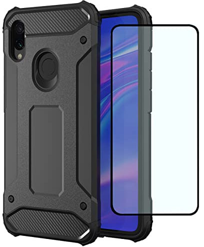 HTXWXJC Funda para Redmi Note 7 Funda Redmi Note 7 Pro Funda Redmi Note 7S Funda Protector de Pantalla HD, Delgado Híbrido Doble Capa TPU + PC Funda Protectora a Prueba de Golpes para Xiaomi Redmi