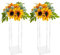 MINRS 2 Stück Blumenständer aus Acryl Vase Hochzeit Mittelstücke und 80cm Hohe Transparentvase für Tafelaufsätze Blumenständer Blumenvasen für Verlobung/Jahrestag/Party/Zuhause