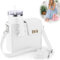 Crossbody Bag with Sports Water Bottle Holder for Women, Outdoor Crossbody Water Cup Storage Bag,Crossbody Cup Holder Bag, Cross Body Cup Holder Bag (White)