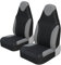 QILINGS Auto Sitzbezüge Für Citroen Für C1 Front Bucket Style Autositzbezüge Universal Für Autos LKW SUV Sitzschutz Sitzbezüge Auto(2Piece Gray)