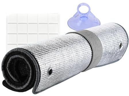 Lámina aislante para ventanas – Junta transparente para ventana, bloqueador de tracción en frío, lámina de energéticamente eficiente | Aislamiento doméstico resistente a la intemperie,