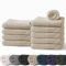 KARAT 10er Pack Seiftücher Beige 30 x 30 cm aus 100% Baumwolle, Oeko-Tex 100 Zertifiziert, Frottier Waschlappen Set, Handtuch (Bay)