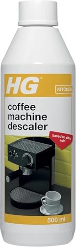 Coffee Machine Descaler, Tough Scale Remover for Espresso, Easy Maintenance to Prevent Blockages, Biodegradable & Odourless Citric Acid Formula 500 ml (Pack of 2)