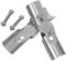 LOORGVEL 2pcs Stainless Steel Pipe Connectors Joint Link Fence Clamps Pipe Clamp Connectors Pipe Clamp End Rail Clamps