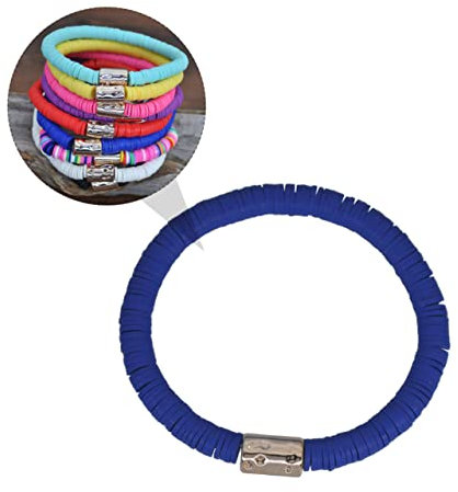 Holibanna Pulsera de Cerámica Retro para Mujer Pulsera Elástica Playa Accesorios de Mano Hechos a Mano para y Diseño