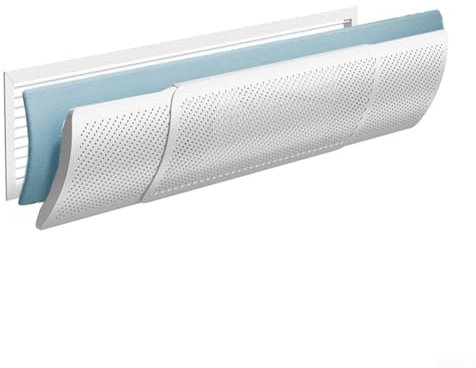 Deflector de aire acondicionado central para parabrisas anti-soplado directo, dirección de flujo de aire ajustable para rejillas de ventilación de techo con filtro purificador, algodón, fácil de