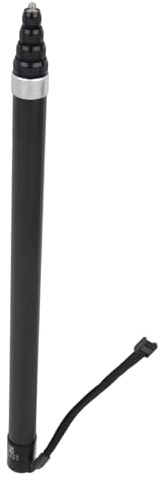 Brrnoo Mic -Standadapter, Mic Stand Accessoires Mikrofon -Ausdehnung Stange 3 Meter Teleskop 9 Abschnitt Mikrofonverlängerung Pole Boom Pole für Interview Live Studio