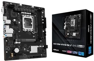 ASRock H610M-HVS/M.2 D5 GEN5 Mainboard - Sockel LGA1700, DDR5, PCIe 5.0, mATX