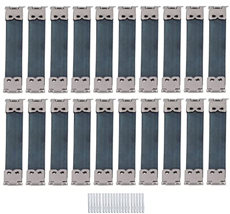 Pssopp Innerer Elastischer Metallrahmen, Schrapnellmund-Goldbarren für DIY-Geldbörse, Handtasche, Geldbörse, Tasche, Herstellung, Nähen, Basteln, Hardware-Zubehör mit Federclip