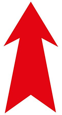 Pegatina Tow flecha para gancho circuito (Rojo)