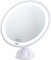 Sichler Beauty Schminkspiegel: Saugnapf-Kosmetikspiegel mit LED-Licht und Akku, 5-fache Vergrößerung (Vergrößerungsspiegel, Schminkspiegel mit Licht, Badezimmer)
