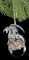 Fantasy Christbaum-Schmuck Drache Checkmate grau | Figur Gothic Weihnachten Kugel Baum Deko